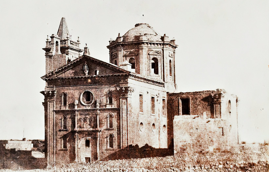 Calvert Jones, 'Ruined Church <br />at Casal Bircircara', Malta 1846
